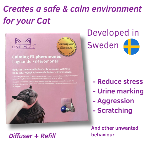 Lugnande feromoner diffuser för katt