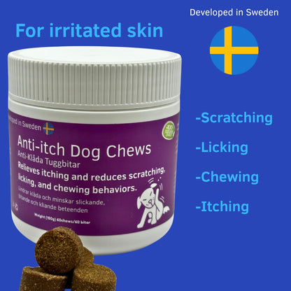 Anti-klåda tuggbitar till hund