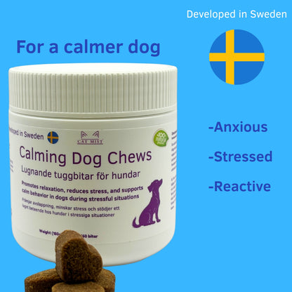 Lugnande tuggbitar för hund